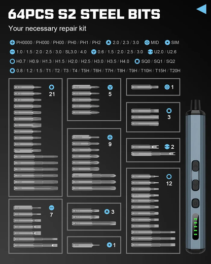 SmartPro 68-in-1 Electric Screwdriver Set